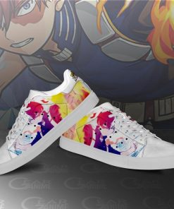 Shoto Todoroki Skate Shoes My Hero Academia Custom Anime Shoes PN10 - 3 - GearAnime