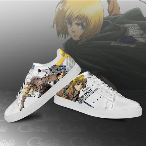 Armin Arlert Skate Sneakers Attack On Titan Anime Shoes PN10 - 3 - GearAnime