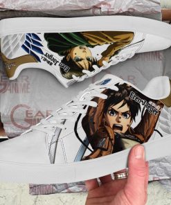 Eren Jeager Skate Sneakers Attack On Titan Anime Shoes PN10 - 2 - GearAnime