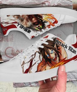 Eren Titan Skate Sneakers Uniform Attack On Titan Anime Shoes PN10 - 2 - GearAnime