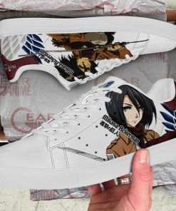 Mikasa Ackerman Skate Sneakers Attack On Titan Anime Shoes PN10 - 2 - GearAnime