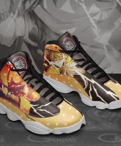 Zenitsu Agatsuma Jordan 13 Sneakers Demon Slayer Anime Shoes MN10 - 3 - GearAnime