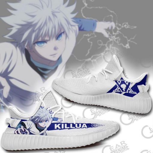 Killua Zoldyck Yzy Shoes Hunter X Hunter Anime Sneakers TT10 - 2 - GearAnime