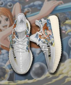 Nami Yzy Shoes One Piece Custom Anime Sneakers TT10 - 2 - GearAnime