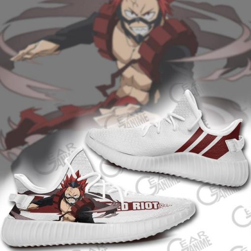 Eijiro Kirishima Yzy Shoes Red Riot My Hero Academia Anime Sneakers TT10 - 2 - GearAnime