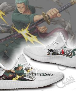 Roronoa Zoro Yzy Shoes One Piece Custom Anime Sneakers TT10 - 3 - GearAnime