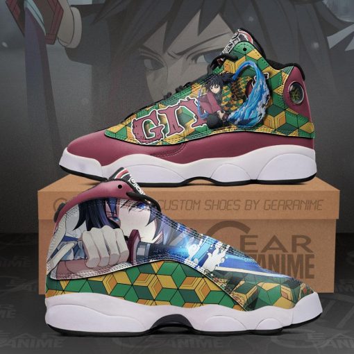 Tomioka Giyuu Jordan 13 Sneakers Demon Slayer Anime Shoes MN10 - 1 - GearAnime