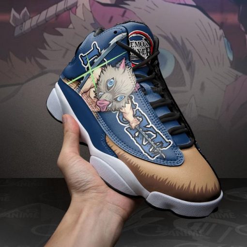 Hashibira Inosuke Jordan 13 Sneakers Demon Slayer Anime Shoes MN10 - 4 - GearAnime