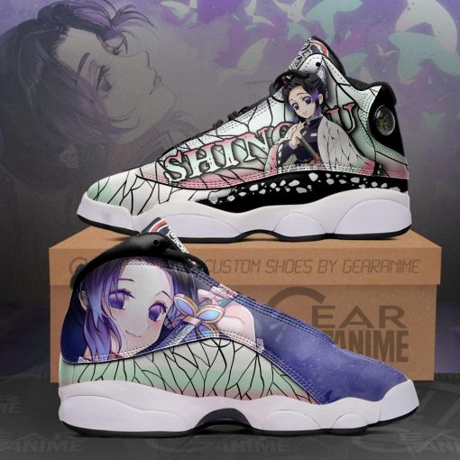 Shinobu Kocho Jordan 13 Sneakers Demon Slayer Anime Shoes MN10 - 1 - GearAnime