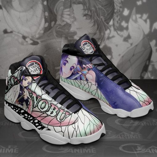 Shinobu Kocho Jordan 13 Sneakers Demon Slayer Anime Shoes MN10 - 3 - GearAnime