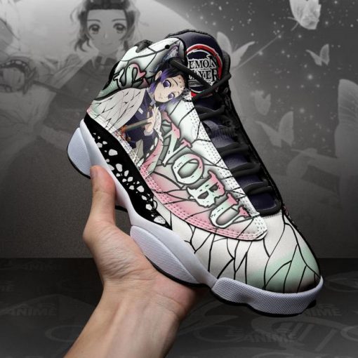 Shinobu Kocho Jordan 13 Sneakers Demon Slayer Anime Shoes MN10 - 4 - GearAnime