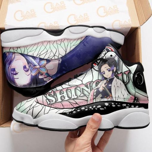 Shinobu Kocho Jordan 13 Sneakers Demon Slayer Anime Shoes MN10 - 2 - GearAnime