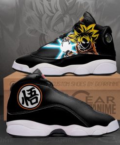 Goku Jordan 13 Sneakers Kanji Symbol Dragon Ball Z Anime Shoes MN10 - 1 - GearAnime
