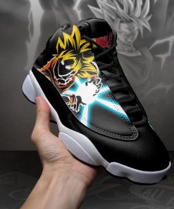 Goku Jordan 13 Sneakers Kanji Symbol Dragon Ball Z Anime Shoes MN10 - 4 - GearAnime