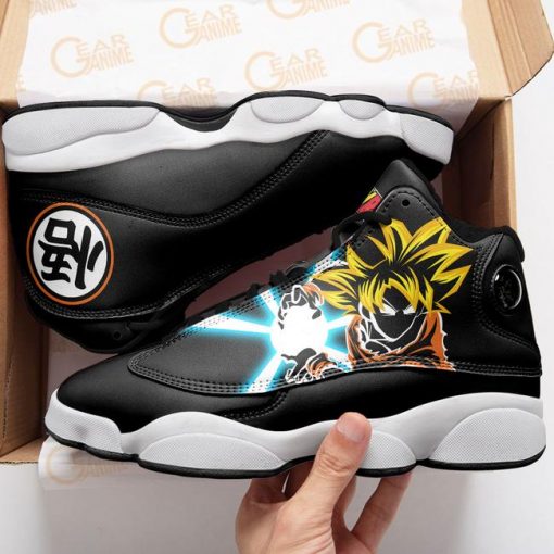 Goku Jordan 13 Sneakers Kanji Symbol Dragon Ball Z Anime Shoes MN10 - 2 - GearAnime