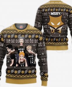 MSBY Black Jackals Ugly Christmas Sweater Haikyuu Anime Xmas Gift VA10 - 1 - GearAnime