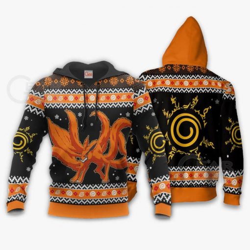 Kurama Nine Tails Ugly Christmas Sweater Naruto Anime Xmas Gift VA10 - 3 - GearAnime
