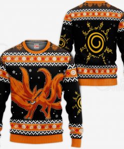 Kurama Nine Tails Ugly Christmas Sweater Naruto Anime Xmas Gift VA10 - 1 - GearAnime