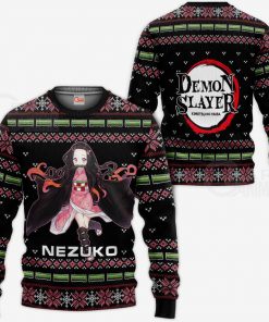 Nezuko Kamado Ugly Sweater Christmas Demon Slayer Anime Gift VA10 - 1 - GearAnime