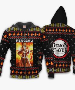 Kyojuro Rengoku Ugly Christmas Sweater Demon Slayer Anime Xmas Gift VA10 - 2 - GearAnime
