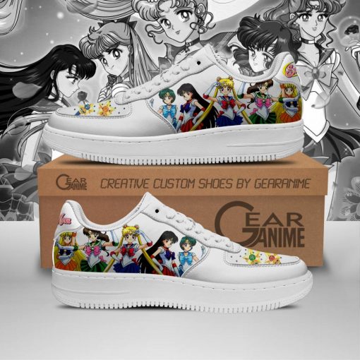 Sailor Moon Air Force Shoes Custom Anime Sneakers PT10 - 1 - GearAnime