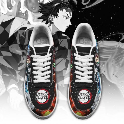 Tanjiro Water and Sun Air Force Shoes Demon Slayer Anime Sneakers PT10 - 2 - GearAnime