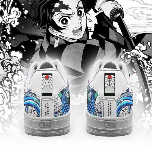 Tanjiro Water Breathing Air Force Shoes Demon Slayer Anime Sneakers PT10 - 3 - GearAnime