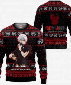 Ken Kaneki Ugly Christmas Sweater Tokyo Ghoul Xmas Gift Idea VA11 - 1 - GearAnime