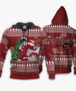 Ken Kaneki Santa Ugly Christmas Sweater Tokyo Ghoul Anime Xmas VA11 - 2 - GearAnime