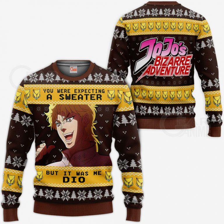 Dio Brando Ugly Christmas Sweater JoJo's Bizarre Adventure Xmas VA11