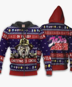 Joseph Joestar Ugly Christmas Sweater Oh My God JoJo's Anime VA11 - 2 - GearAnime