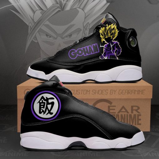 Gohan Jordan 13 Sneakers Dragon Ball Z Anime Shoes MN11 - 1 - GearAnime