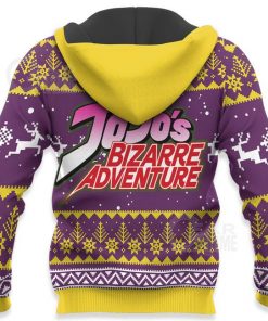 Giorno Giovanna Ugly Christmas Sweater JoJo's Bizarre Adventure Anime VA11 - 4 - GearAnime