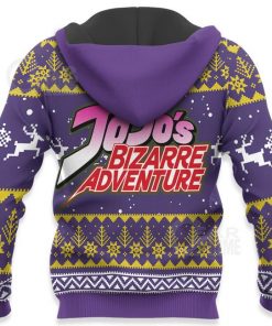 Josuke Higashikata Ugly Christmas Sweater JoJo's Bizarre Adventure Anime VA11 - 4 - GearAnime