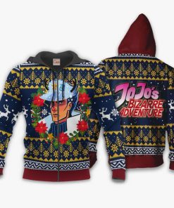 Jotaro Kujo Ugly Christmas Sweater JoJo's Bizarre Adventure Anime VA11 - 2 - GearAnime