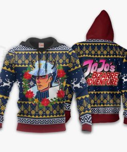 Jotaro Kujo Ugly Christmas Sweater JoJo's Bizarre Adventure Anime VA11 - 3 - GearAnime