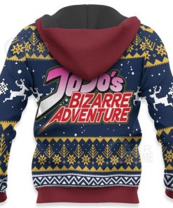 Jotaro Kujo Ugly Christmas Sweater JoJo's Bizarre Adventure Anime VA11 - 4 - GearAnime