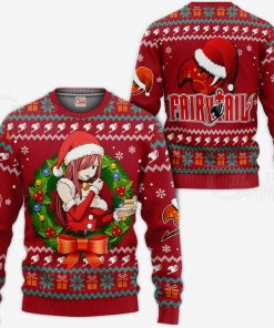 Fairy Tail Erza Scarlet Ugly Christmas Sweater Anime Xmas VA11 - 1 - GearAnime