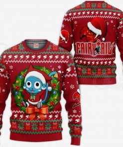 Fairy Tail Happy Ugly Christmas Sweater Anime Custom Xmas VA11 - 1 - GearAnime