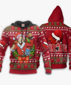 Fairy Tail Natsu Dragneel Ugly Christmas Sweater Anime Xmas VA11 - 3 - GearAnime