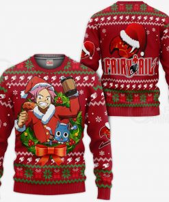 Fairy Tail Natsu Dragneel Ugly Christmas Sweater Anime Xmas VA11 - 1 - GearAnime
