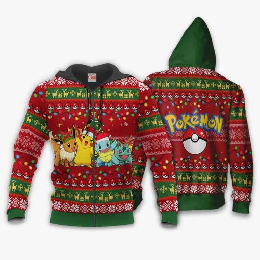 Pokemons Ugly Christmas Sweater Anime Xmas Gift VA11 - 2 - GearAnime