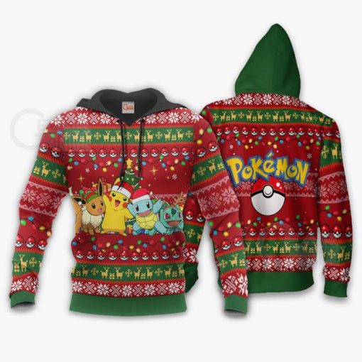 Pokemons Ugly Christmas Sweater Anime Xmas Gift VA11 - 3 - GearAnime
