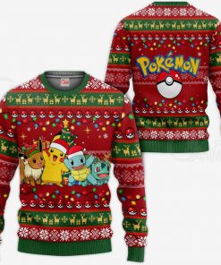 Pokemons Ugly Christmas Sweater Anime Xmas Gift VA11 - 1 - GearAnime