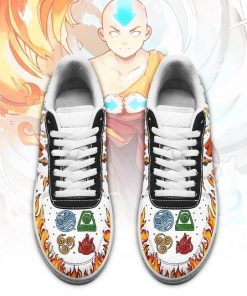 Aang Avatar Airbender Air Force Sneakers Four Nation Tribes Avatar Anime Shoes - 2 - GearAnime