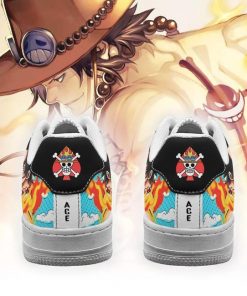 Ace Air Force Sneakers Custom One Piece Anime Shoes Fan PT04 - 3 - GearAnime