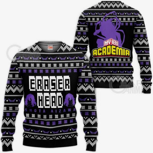 Aizawa Ugly Christmas Sweater Eraser Head My Hero Academia Shirt - 1 - GearAnime