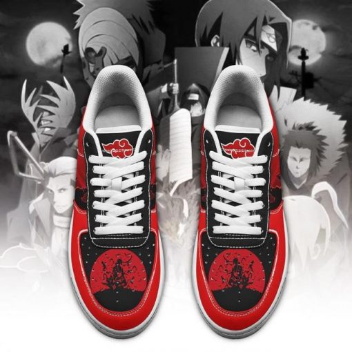 Akatsuki Air Force Sneakers Cloud Team Naruto Anime Shoes - 2 - GearAnime