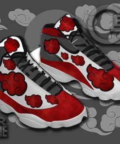 Akatsuki Cloud Jordan 13 Sneakers Naruto Anime Custom Shoes TT09 - 2 - GearAnime