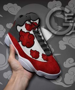 Akatsuki Cloud Jordan 13 Sneakers Naruto Anime Custom Shoes TT09 - 3 - GearAnime